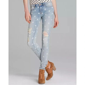 Marc by Marc Jacobs Standard Supply Low Rise Rolled Slim Jean in Lily Dot 25